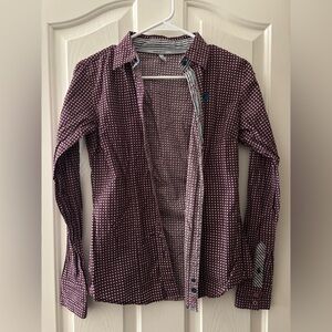 Cinch xs purple shirt